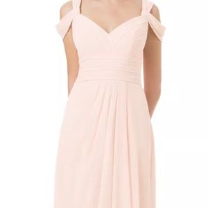 Blush pink bridesmaid dress